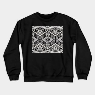 Black and White Botanical Mandala Crewneck Sweatshirt